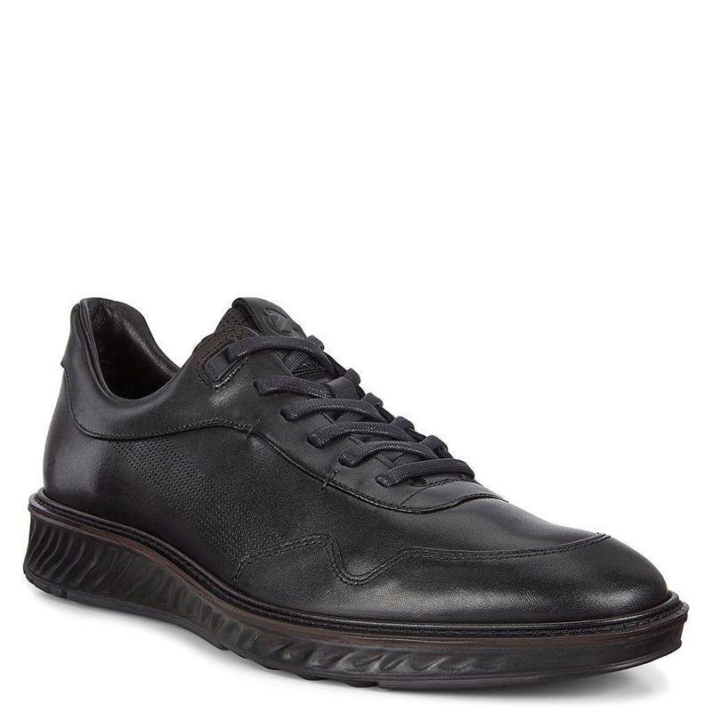 Zapatos Con Cordones Ecco St.1 Hybrid Para Hombre,Negras,406182-LPX